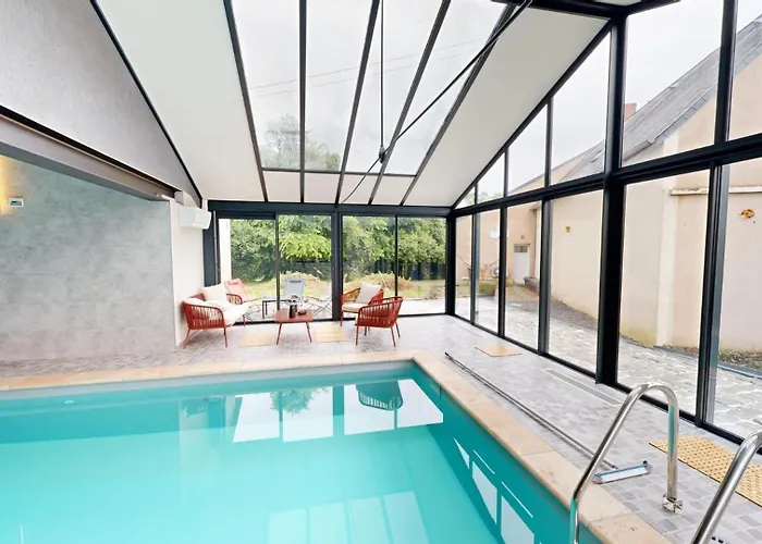 Les Grands Ormeaux - Elégance&piscine Chauffée - L'instant Clef Сasa de vacaciones Joue-en-Charnie